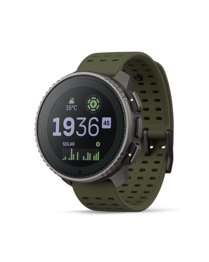 Suunto Vertical Sports Watch with GPS navigation, solar charging, and durable outdoor design for cycling and fitness tracking