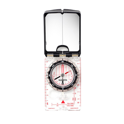 Suunto MC-2 NH mirror compass with sighting mirror and declination adjustment for accurate outdoor navigation