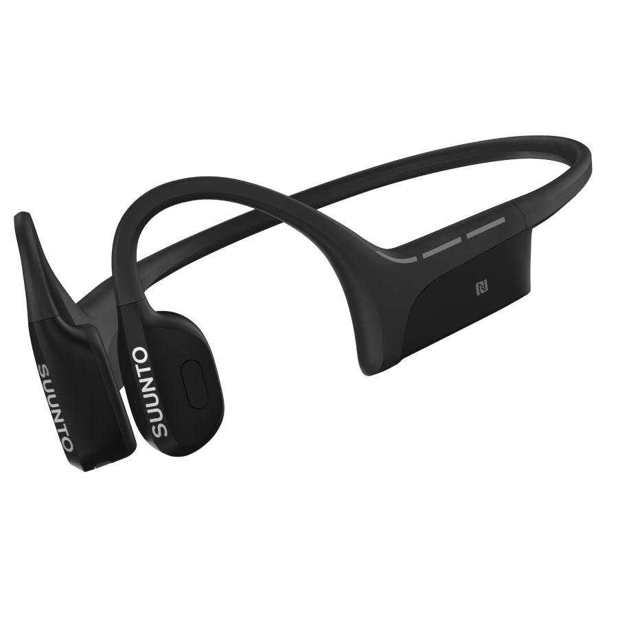Suunto Wing open-ear wireless sports headphones designed for cycling, running, and outdoor training