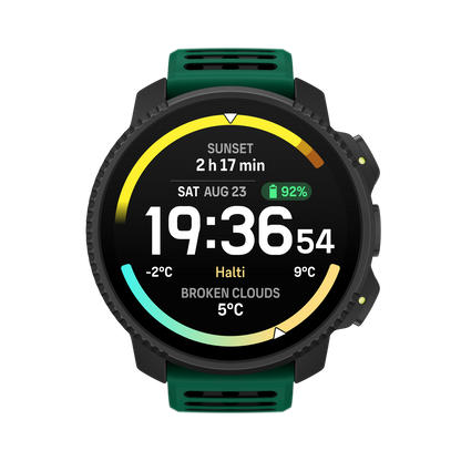 Suunto Vertical 2 Sports Watch with solar power, GPS navigation, and rugged outdoor design for cycling and endurance athletes