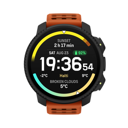 Suunto Vertical 2 Sports Watch with solar power, GPS navigation, and rugged outdoor design for cycling and endurance athletes