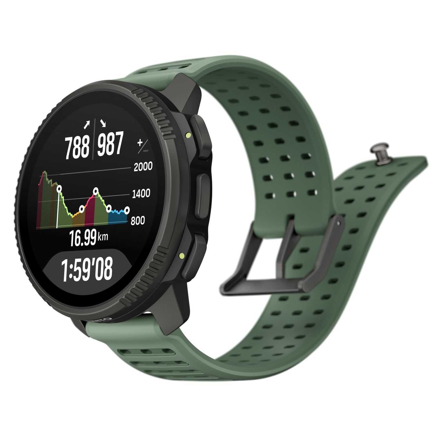Suunto Vertical 2 Sports Watch with solar power, GPS navigation, and rugged outdoor design for cycling and endurance athletes