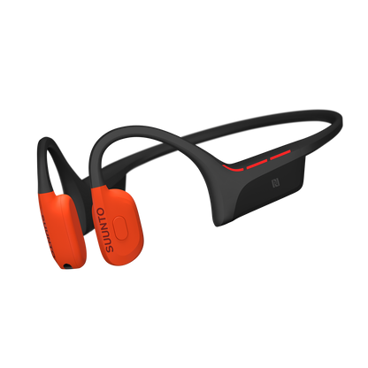 Suunto Wing 2 open-ear sports headphones designed for cycling, running, and outdoor training with wireless Bluetooth connectivity