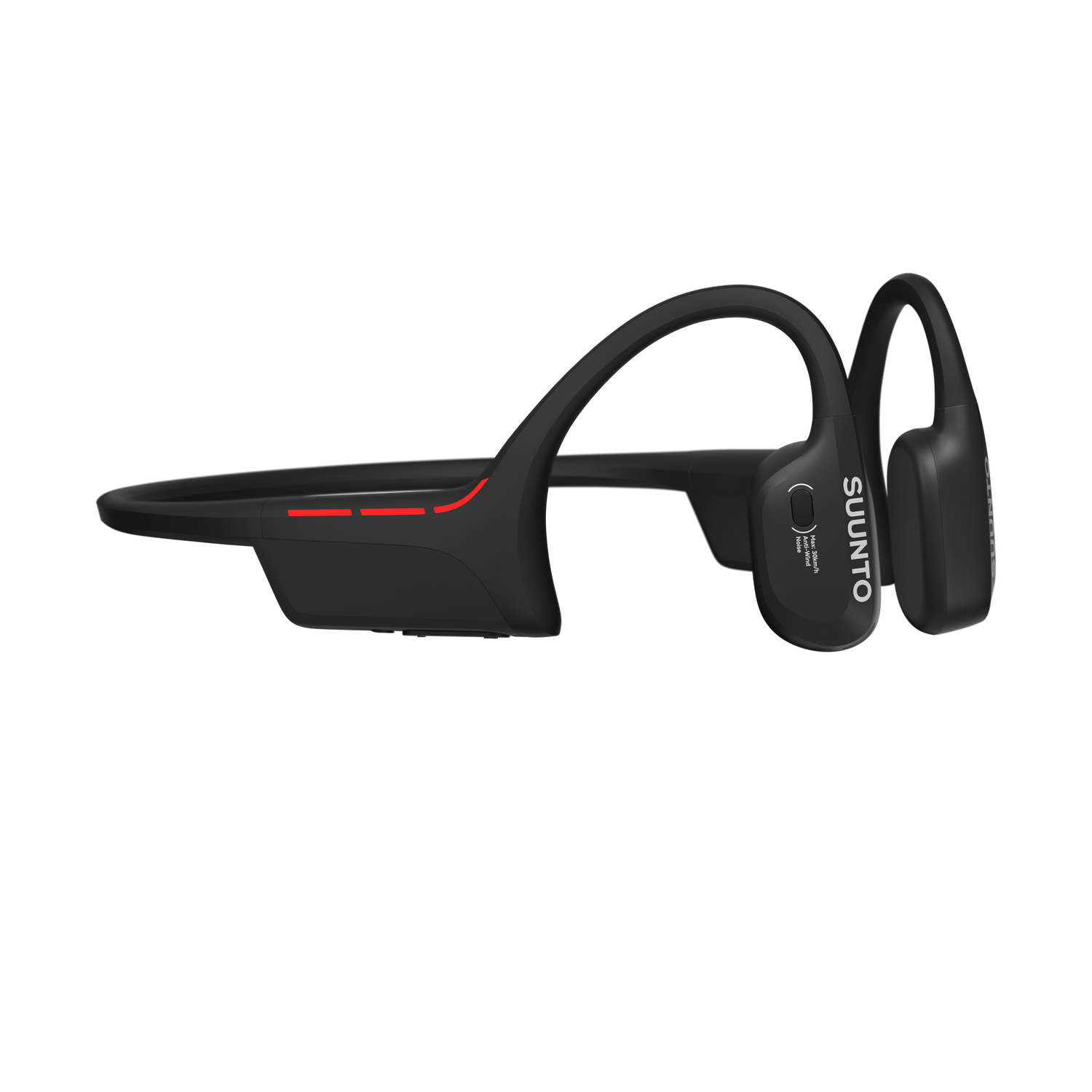 Suunto Wing 2 open-ear sports headphones designed for cycling, running, and outdoor training with wireless Bluetooth connectivity