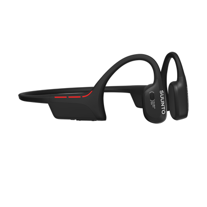 Suunto Wing 2 open-ear sports headphones designed for cycling, running, and outdoor training with wireless Bluetooth connectivity