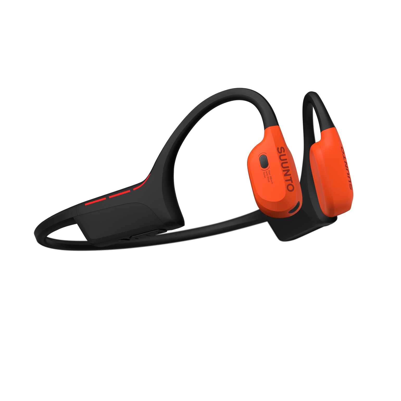 Suunto Wing 2 open-ear sports headphones designed for cycling, running, and outdoor training with wireless Bluetooth connectivity
