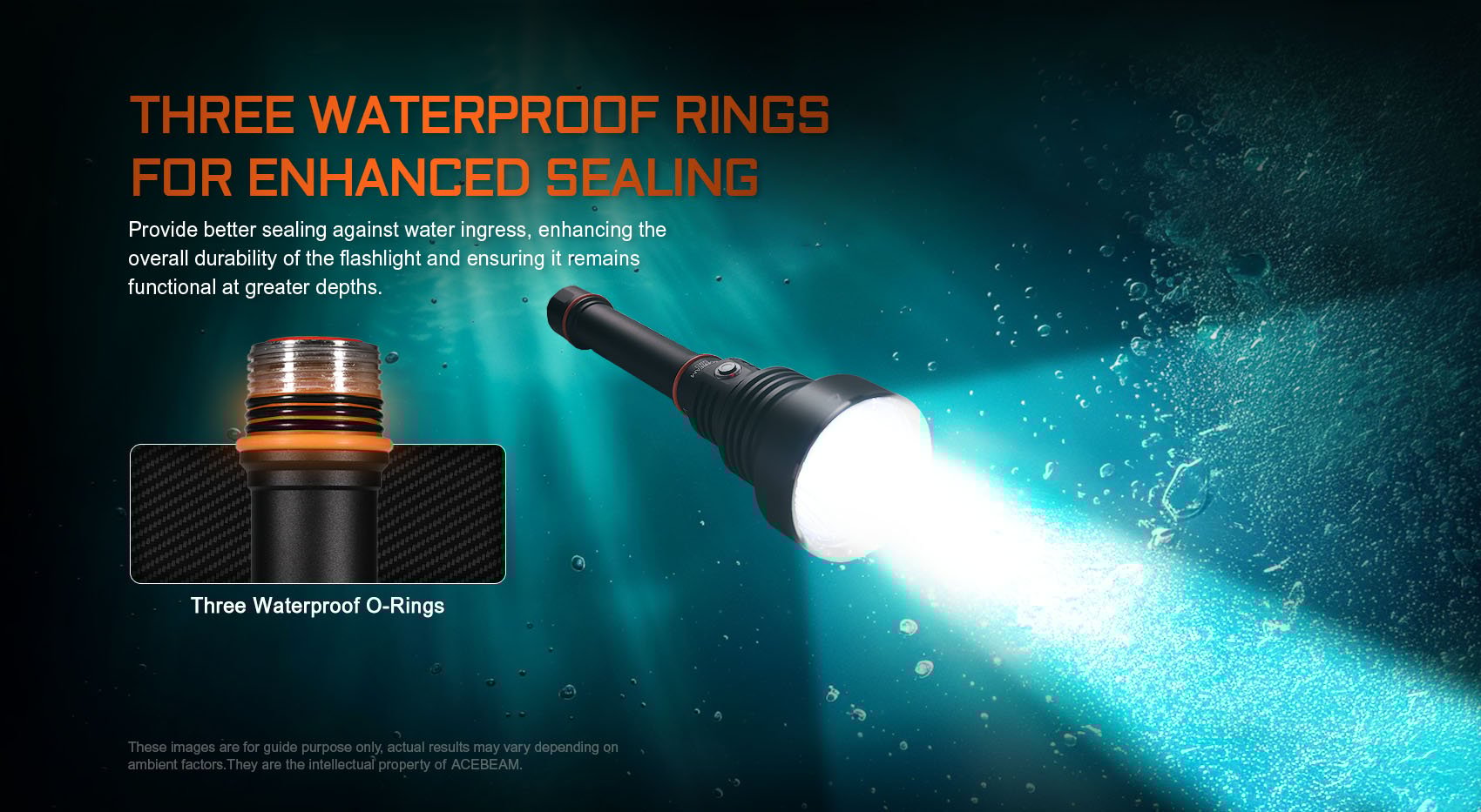 Acebeam D30 Diving Flashlight Flashlight Acebeam 