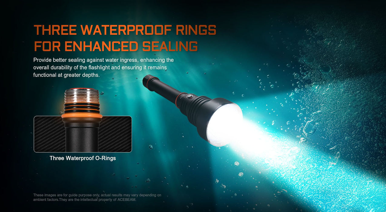 Acebeam D30 Diving Flashlight Flashlight Acebeam 