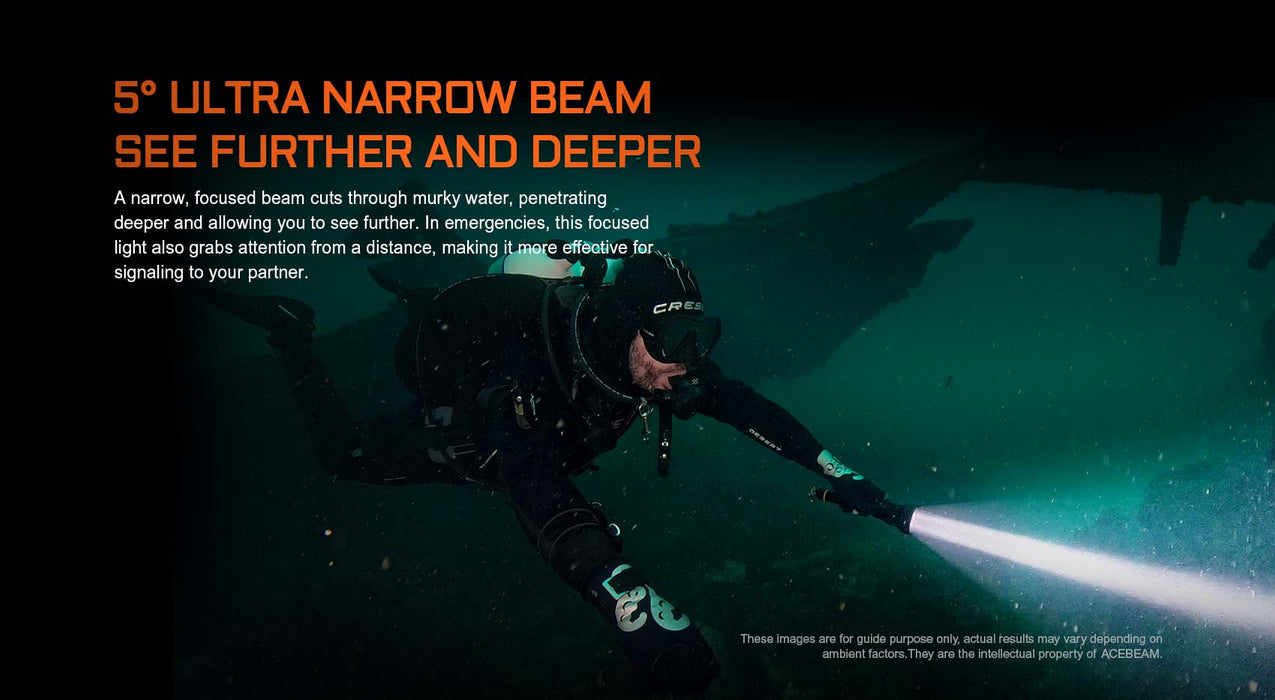 Acebeam D30 Diving Flashlight Flashlight Acebeam 