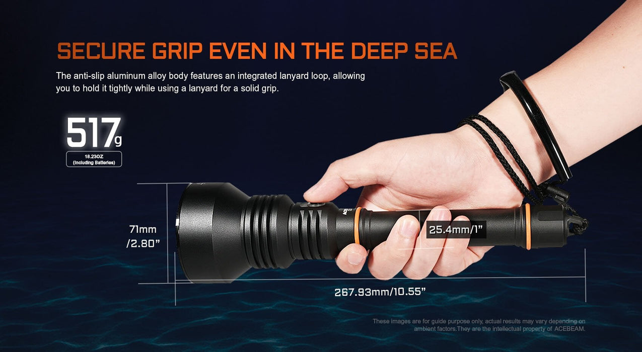 Acebeam D30 Diving Flashlight Flashlight Acebeam 