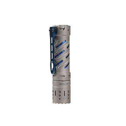 Acebeam E70-TI titanium EDC LED flashlight with 3750 lumens brightness for everyday carry and outdoor professional use