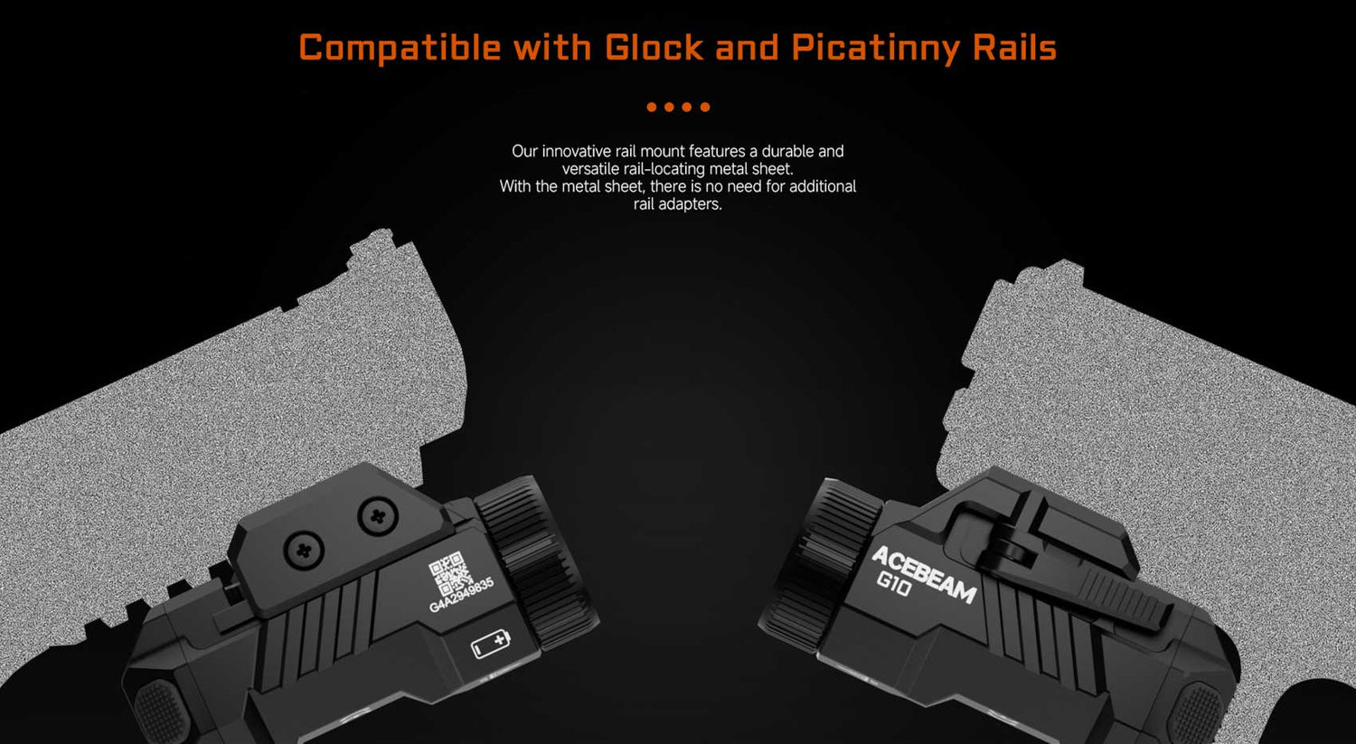 Acebeam G10 Rail Mounted Flashlight Flashlight Acebeam 