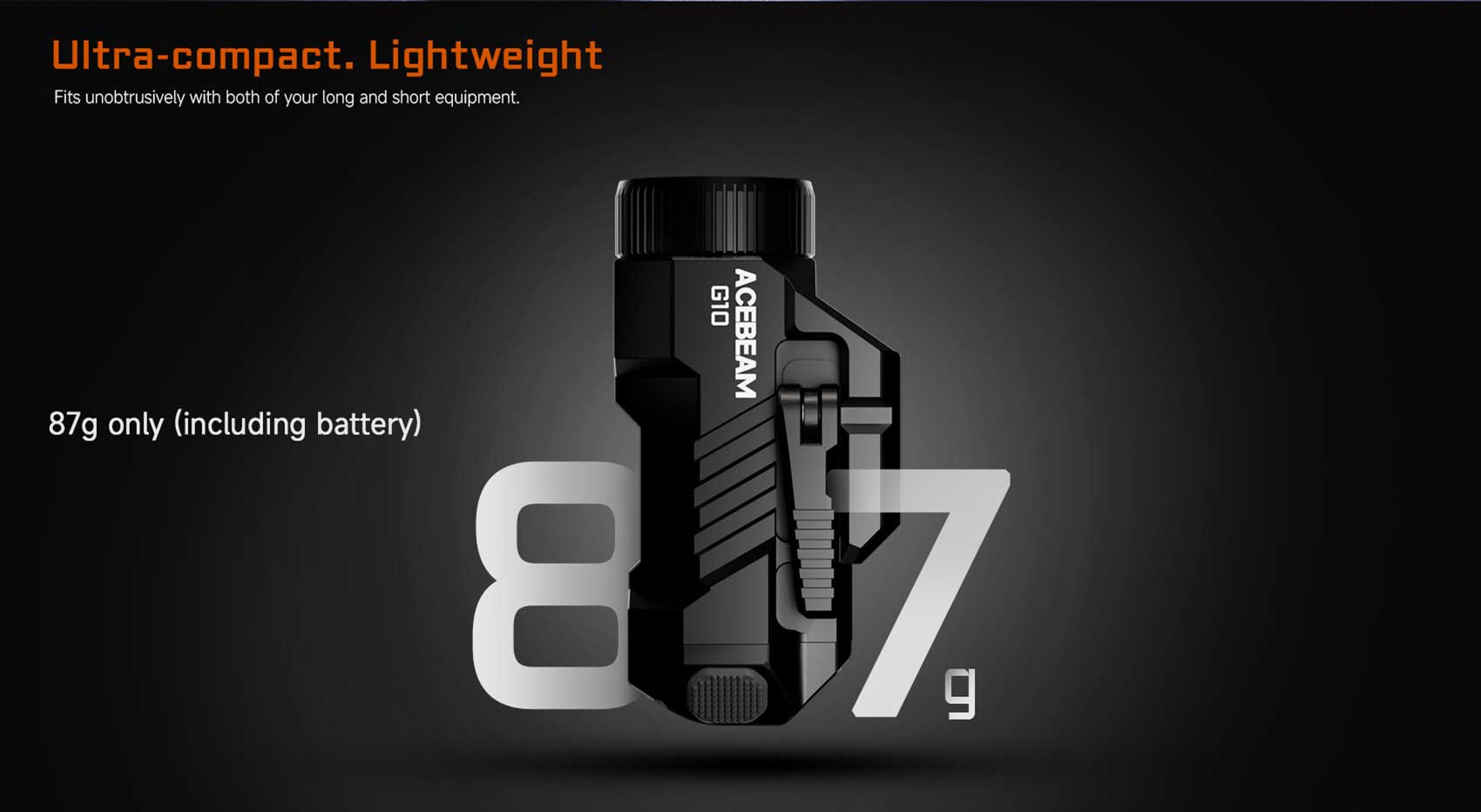 Acebeam G10 Rail Mounted Flashlight Flashlight Acebeam 