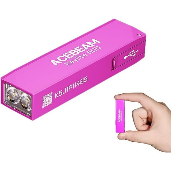 Acebeam Keylite 500 Lumen Keychain Flashlight Keychain LED Flashlight Acebeam Pink 