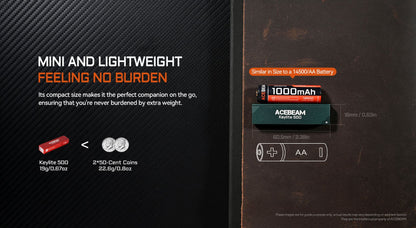 Acebeam Keylite 500 Lumen Keychain Flashlight - Options Keychain LED Flashlight Acebeam 