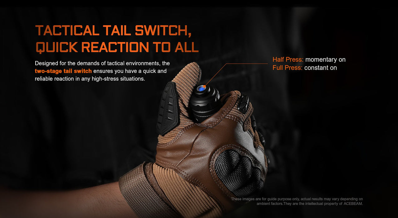 Acebeam T37 Tactical Flashlight Flashlight Acebeam 