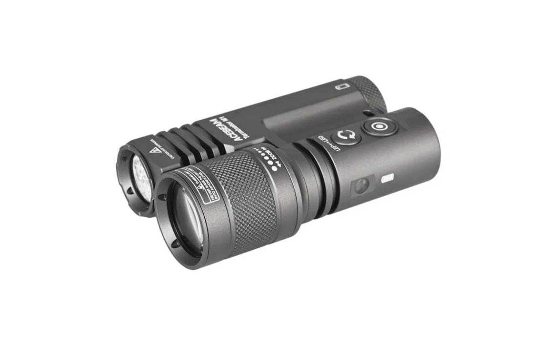 Acebeam Terminator M1 Dual Head LEP/LED Flashlight (Limited Edition) - Option Flashlight Acebeam Gray 