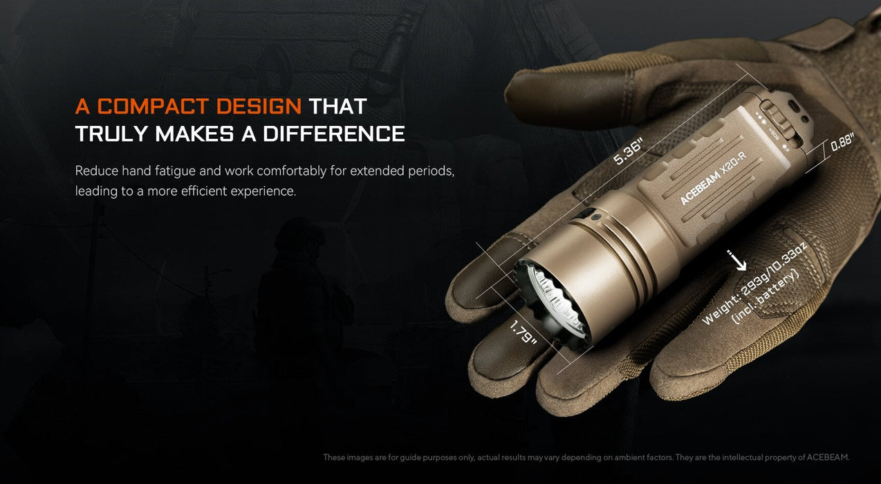 Acebeam X20-R High Output Searchlight with Three Modes Flashlight Acebeam 