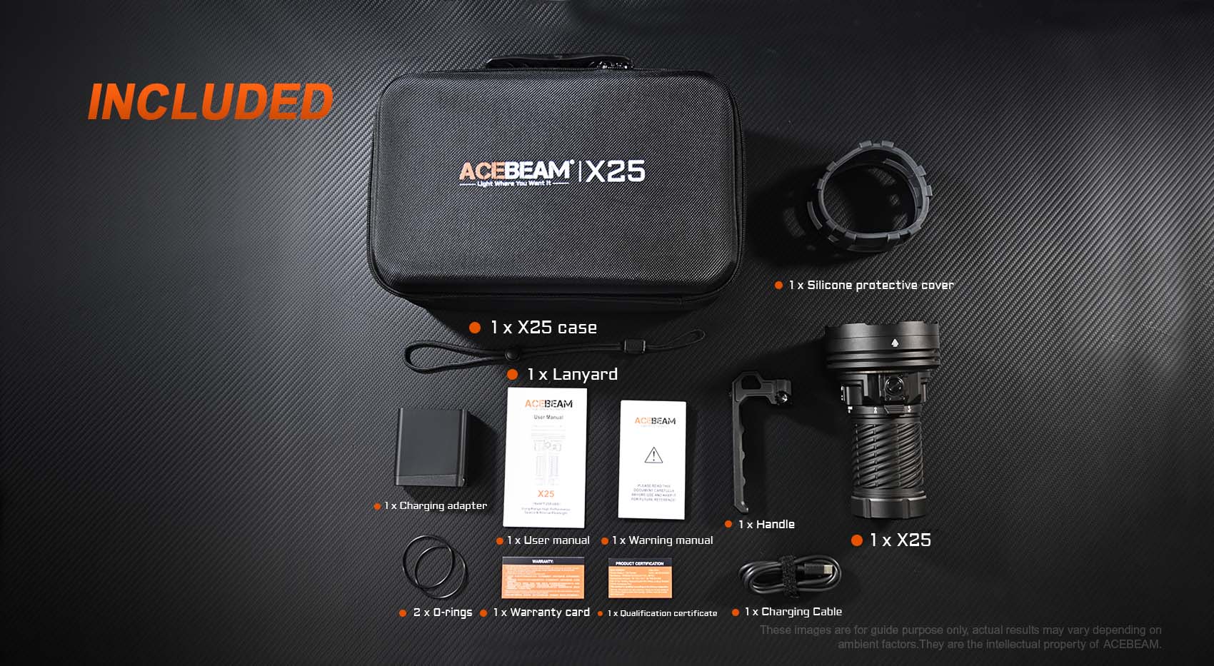 Acebeam X25 Powerful Flashlight - 22000 Lumens Flashlight Acebeam 