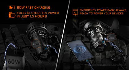 Acebeam X25 Powerful Flashlight - 22000 Lumens Flashlight Acebeam 