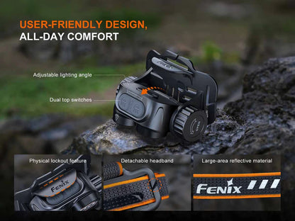 Fenix HM65R V2.0 – 2,200 Lumen Rechargeable Headlamp with Dual Beam &amp; Red Light ***Will ship around August 6th***