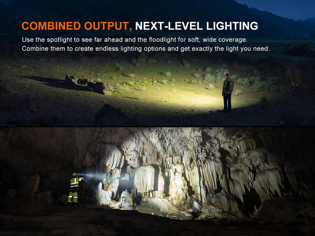 Fenix HM65R V2.0 – 2,200 Lumen Rechargeable Headlamp with Dual Beam &amp; Red Light ***Will ship around August 6th***