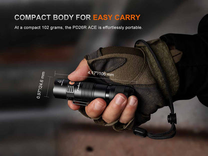 Fenix PD26R ACE Rechargeable Compact Flashlight ***Will ship around October 21th***