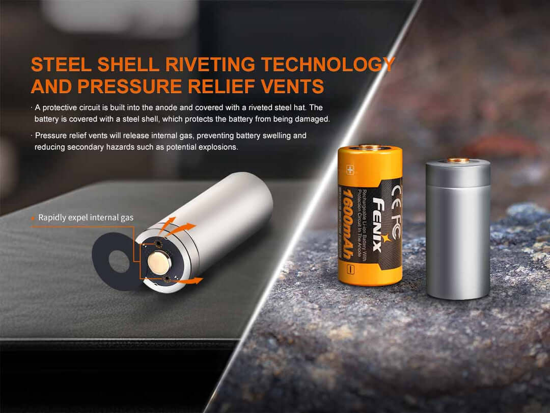 Fenix ARB-L18-1600 Battery – 18350 Li-ion Rechargeable
