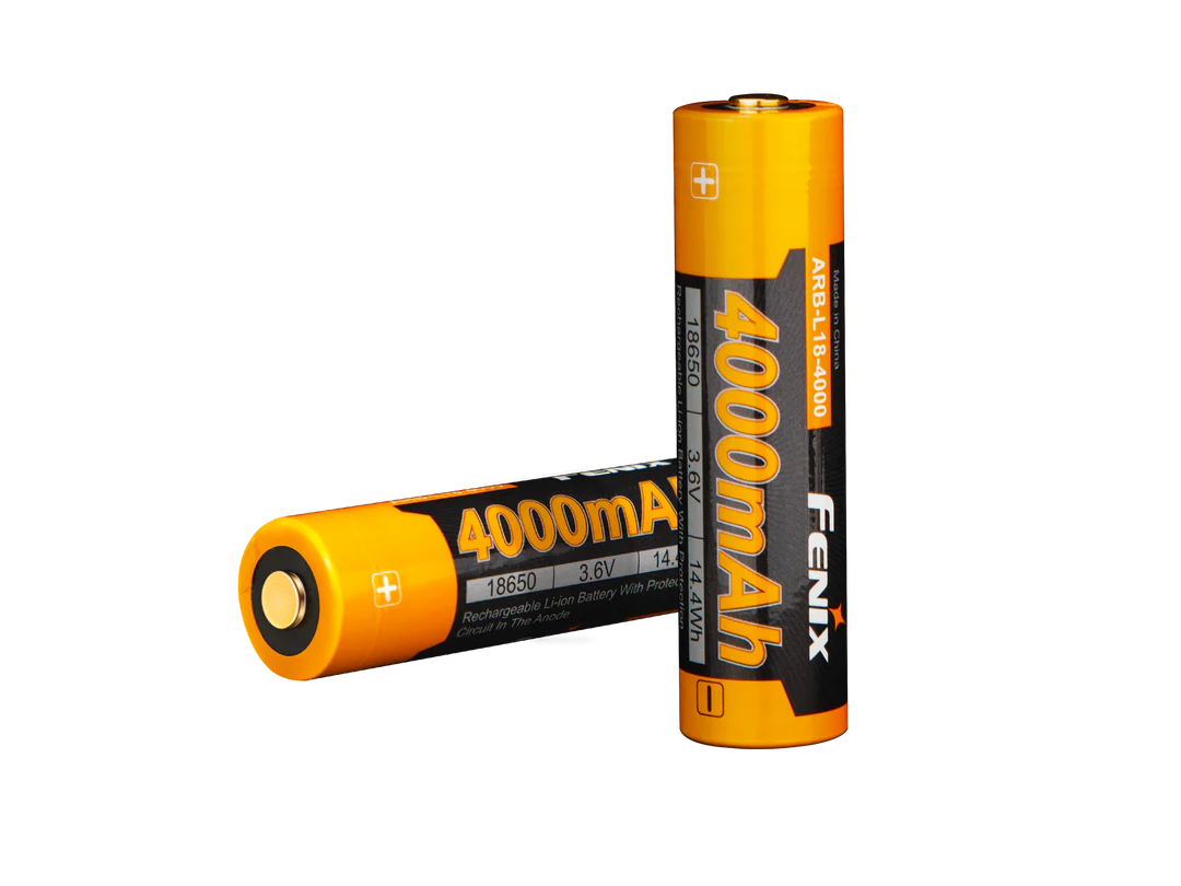 Fenix ARB-L18-4000 High-Capacity 18650 Battery - 4000mAh Rechargeable Batteries Fenix