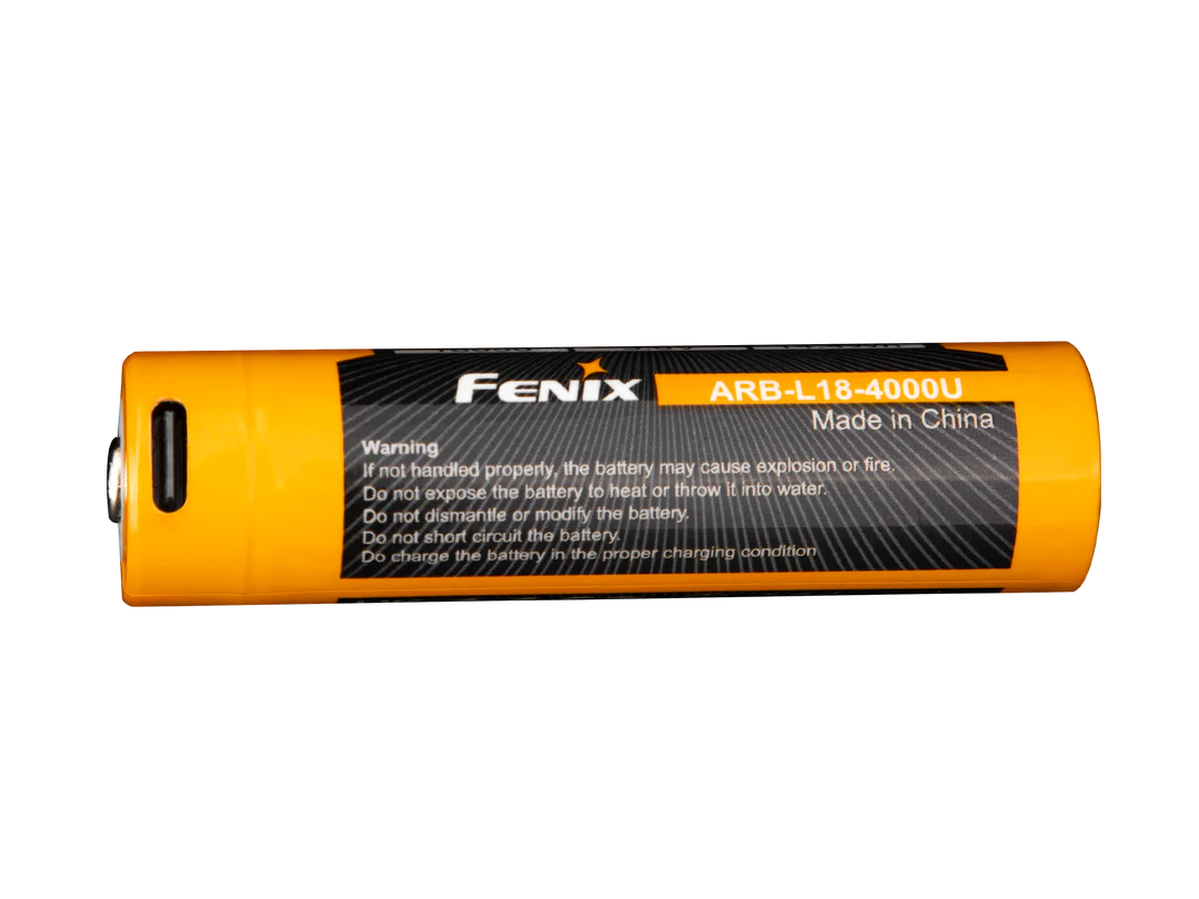 Fenix ARB-L18-4000U High-Capacity USB Rechargeable 18650 Battery - 4000mAh