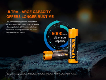 Fenix ARB-L21-6000 Li-ion Rechargeable 21700 Battery Rechargeable Batteries Fenix 