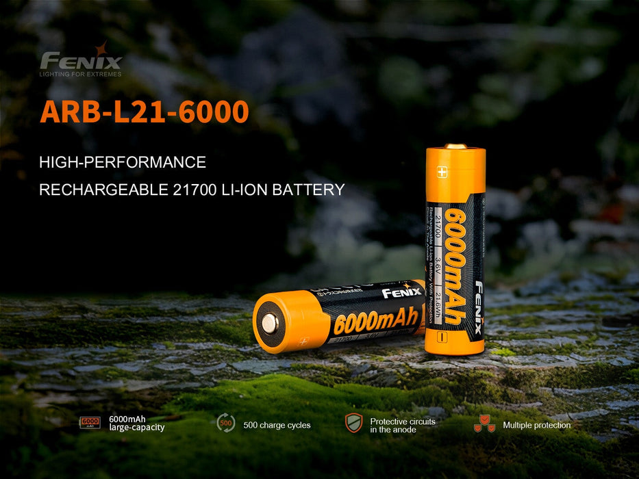 Fenix ARB-L21-6000 Li-ion Rechargeable 21700 Battery Rechargeable Batteries Fenix 