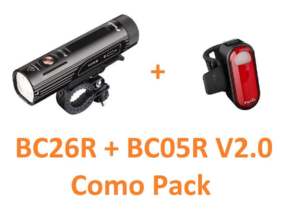 Fenix BC26R Ultra Bright Rechargeable Bicycle Light + BC05R V2.0 COMBO PACK