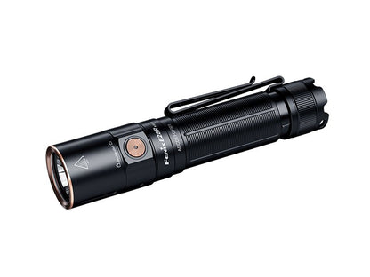 Fenix E28R V2 rechargeable EDC LED flashlight with 1700 lumens brightness for everyday carry, work, and outdoor lighting