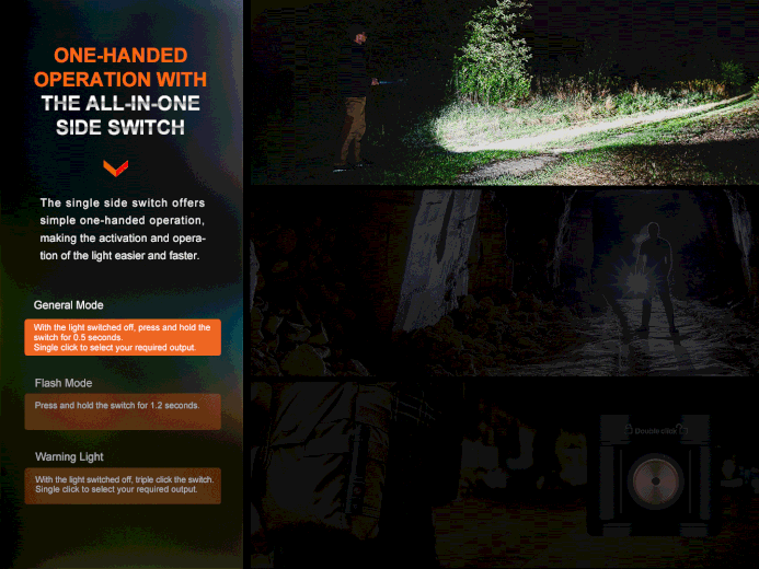Fenix E28R V2 rechargeable EDC LED flashlight with 1700 lumens brightness for everyday carry, work, and outdoor lighting