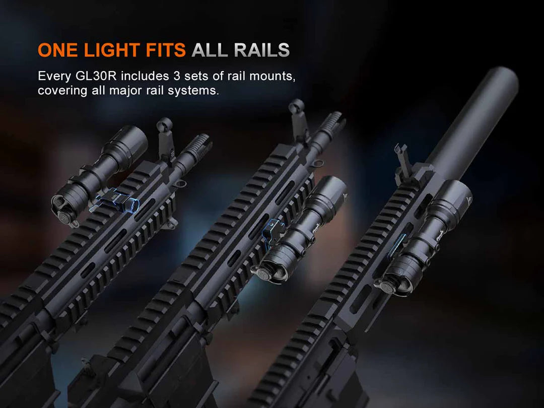 Fenix GL30R – Weapon-Mounted Tactical Flashlight with AER-07 Remote Switch ***Will ship around August 6th***