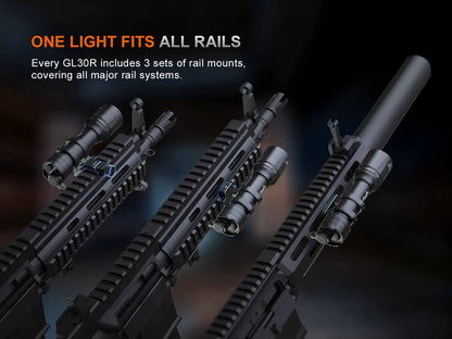 Fenix GL30R – Weapon-Mounted Tactical Flashlight with AER-07 Remote Switch ***Will ship around August 6th***