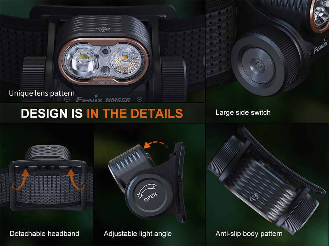 Fenix HM55R Multifunctional Rechargeable Headlamp