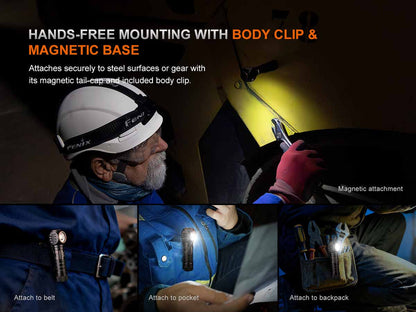 “Fenix HM61R V3.0 multifunctional rechargeable headlamp – High-output magnetic LED headlamp”