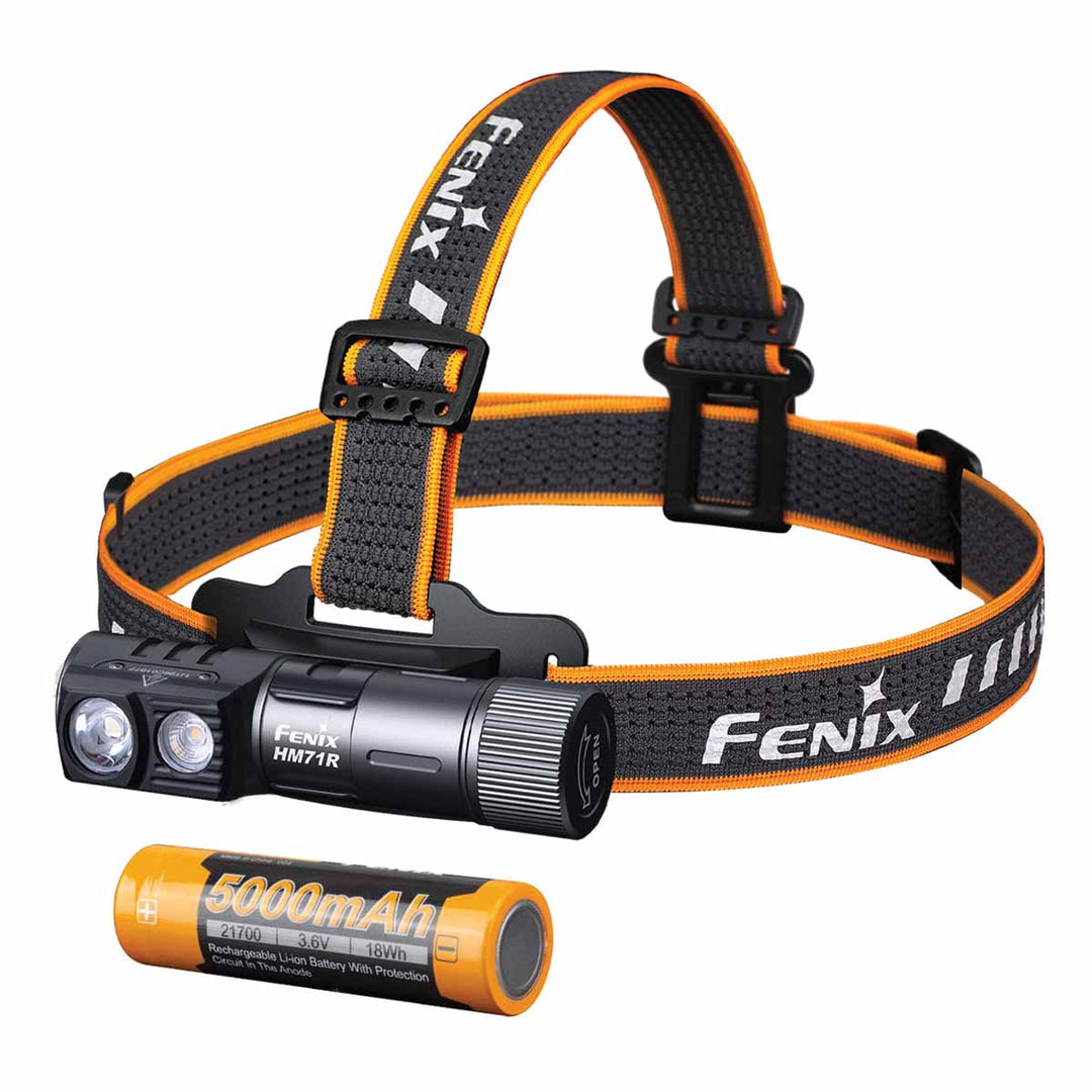Fenix HM71R Multifunctional Rechargeable Headlamp + Free ARB-L21-5000 V2.0 Battery