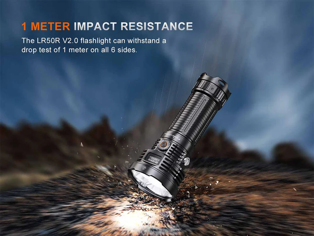 Fenix LR50R V2.0 – 18,000 Lumen High-Output Searchlight with UV &amp; Red Light
