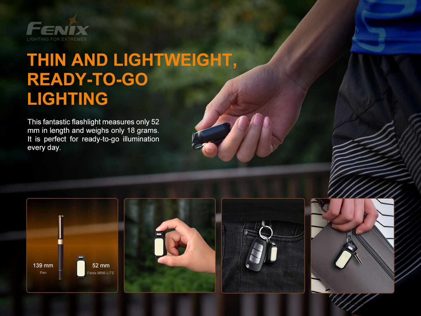 Fenix MINI-LITE Compact EDC Flashlight EDC LED Flashlight Fenix 