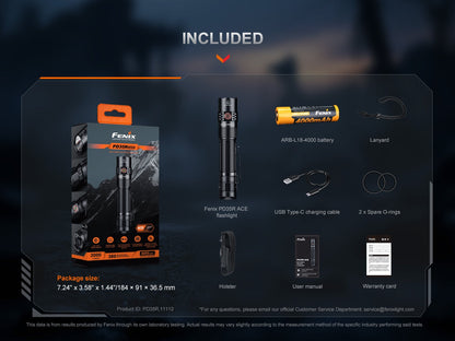 Fenix PD35R ACE Rechargeable Tactical Flashlight Flashlight Fenix 