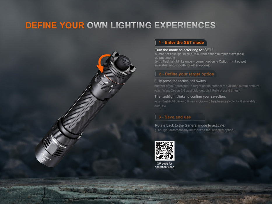Fenix PD45R Rechargeable Tactical LED Flashlight Flashlight Fenix 