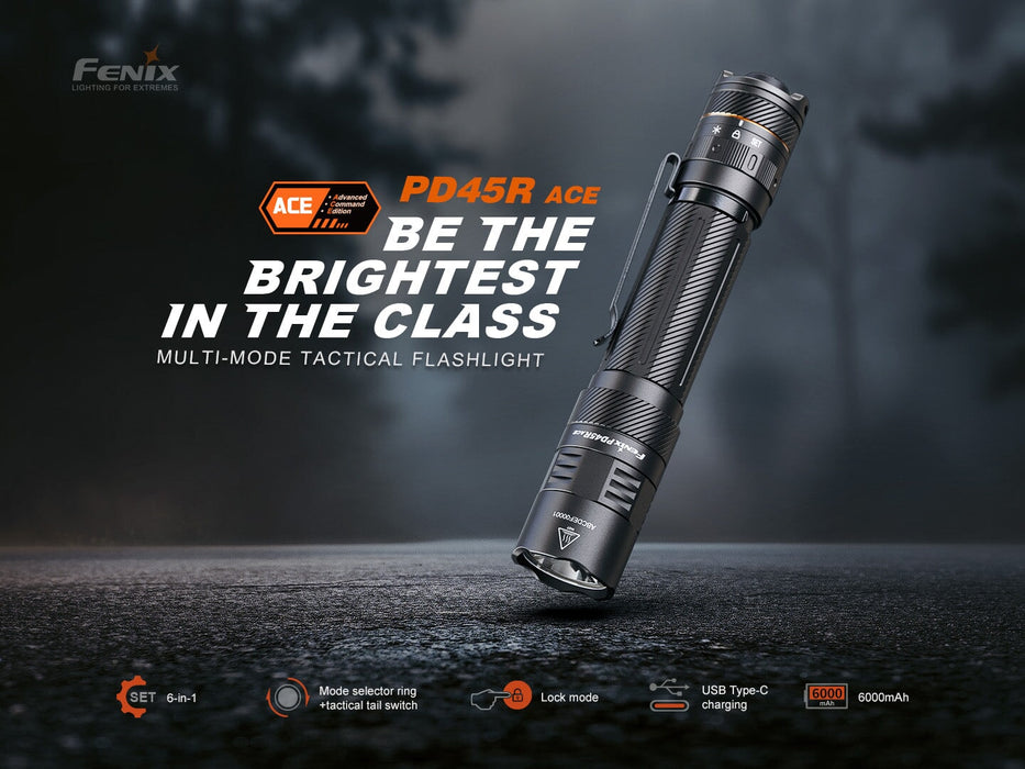 Fenix PD45R Rechargeable Tactical LED Flashlight Flashlight Fenix 