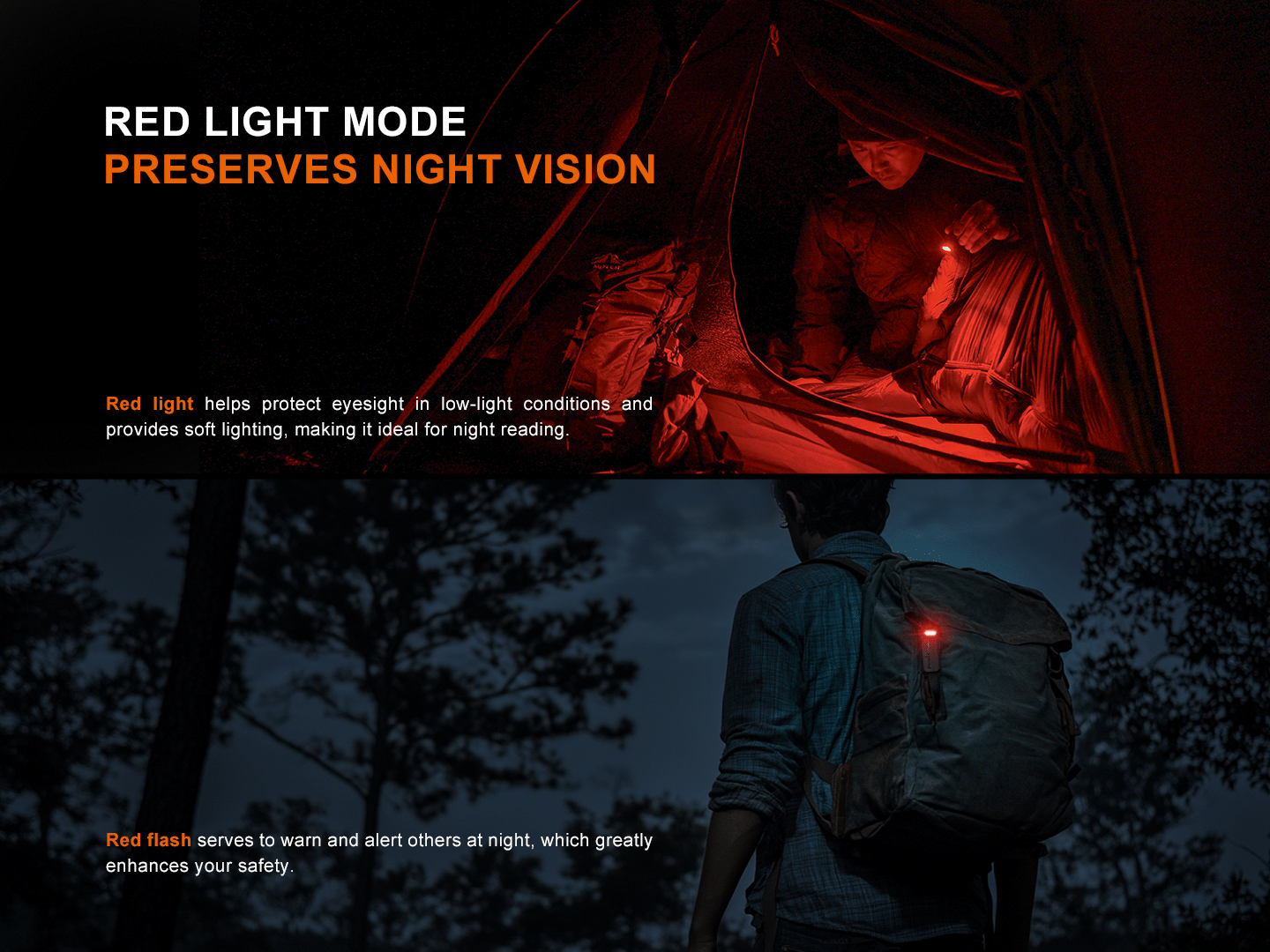 Fenix SW05R-RED - 150 lumens Red &amp; White Lights Flashlight ***Will ship around February 28th*** Flashlight Fenix 
