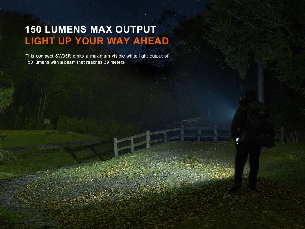 Fenix SW05R-RED - 150 lumens Red &amp; White Lights Flashlight ***Will ship around February 28th*** Flashlight Fenix 