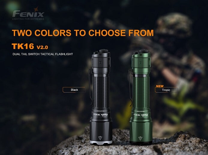 Fenix TK16 V2.0 Tactical Flashlight - 3100 Lumens Flashlight Fenix Black 