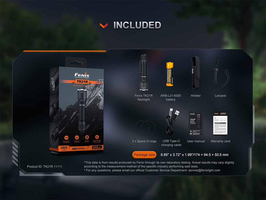 Fenix TK21R Portable Tactical EDC Flashlight Flashlight Fenix 