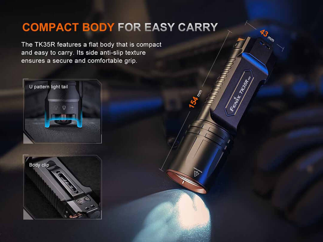 Fenix TK35R Red Rechargeable Tactical Flashlight